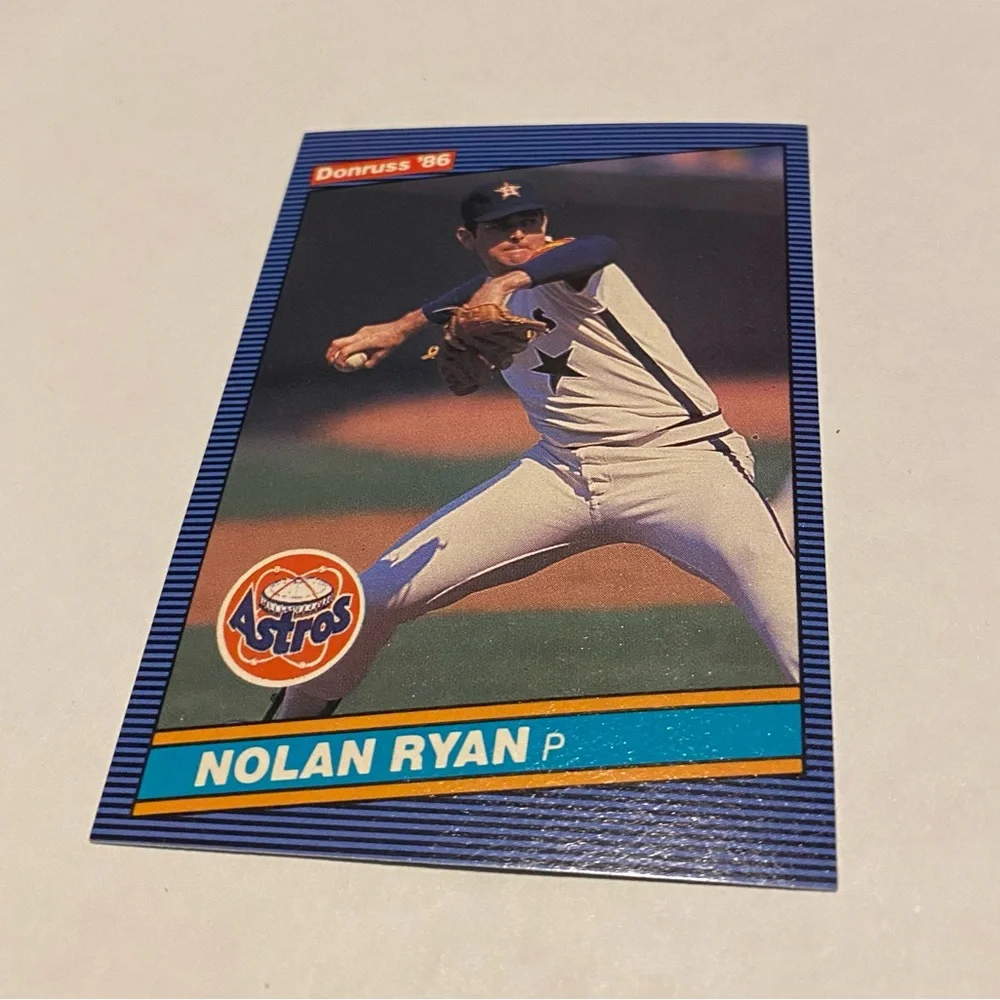 Nolan Ryan 1986 Donruss Baseball Card # 258 Houston Astros Vintage Collectible
